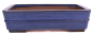 Preview: Bonsai - Schale  eckig  36 x 28.5 x 9.5 cm blau frostfest 40411