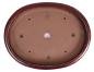 Preview: Bonsai - Schale oval 48 x 38.5 x 8 cm, bordeaux  frostfest 40431