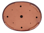 Preview: Bonsai - Schale oval 48 x 38.5 x 8 cm, bordeaux  frostfest 40431