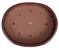 Preview: Bonsai - Schale oval 41 x 33 x 10 cm, bordeaux, frostfest 40434