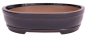 Preview: Bonsai - Schale oval 35.5 x 28.5 x 8.3 cm dunkelblau frostfest 40441