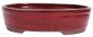 Preview: Bonsai - Schale oval 31.5 x 24.5 x 8.3 cm, bordeaux  40447