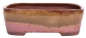Preview: Bonsai - Schale eckig 32 x 24.5 x 10 cm Braun-Kupferfarben  40452