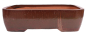 Preview: Bonsai - Schale eckig 53 x 42 x 10 cm Kupferfarben frostfest 40453  2.Wahl
