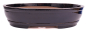 Preview: Bonsai - Schale  oval 55.5 x 45.5 x 13 cm dunkelblau frostfest 40457