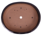 Preview: Bonsai - Schale  oval 55.5 x 45.5 x 13 cm dunkelblau frostfest 40457