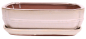 Preview: Bonsai - Schale eckig 32.5 x 25.5 x 9 cm, creme, mit Untersetzer 41112