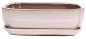 Preview: Bonsai - Schale eckig 32.5 x 25.5 x 9 cm, creme, mit Untersetzer 41112