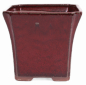 Preview: Bonsai Kaskadenschale quadratisch 15.5 x 15.5 x 14 cm bordeaux 50065