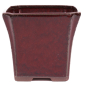Preview: Bonsai Kaskadenschale quadratisch 13 x 13 x 11.5 cm bordeaux 50071