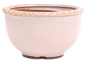 Preview: Bonsai Kaskadenschale rund 13 Ø x 8 cm, creme  50176