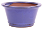 Preview: Bonsai Kaskadenschale rund 12,5 Ø x 7 cm, blau  50178