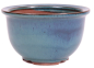 Preview: Bonsai Kaskadenschale rund 13 Ø x 7.7 cm, blaugrün  50181