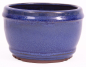 Preview: Bonsai Kaskadenschale rund 13 Ø x 8.2 cm, blau  50182