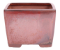 Preview: Bonsai Kaskadenschale quadratisch 13.5 x 13.5 x 10.5 cm kupferfarben 50186