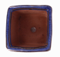 Preview: Bonsai - Schale Kaskadenschale quadratisch 5.5 x 5.5 x 5.2 cm blau  50221