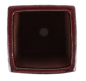 Preview: Bonsai Kaskadenschale quadratisch 10 x 10 x 17.5 cm  bordeaux  50235