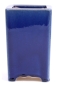 Mobile Preview: Bonsai - Schale, Kaskadenschale, eckig 9 x 9 x 14,5 cm, blau   50962
