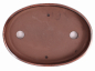 Preview: Bonsai - Schale Waldschale oval 25 x 18 x 4 cm kupferfarben   51007