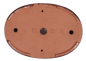 Preview: Bonsai - Schale, Waldschale, oval 34 x 25 x 4,5 cm kupferfarben frostfest  51011