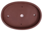 Preview: Bonsai - Schale Waldschale oval 34 x 24 x 4.5 cm unglasiert braun frostfest 51035