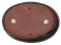 Preview: Bonsai - Schale Waldschale oval 25 x 18 x 4 cm moosgrün  51039