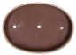 Preview: Bonsai-Waldschale oval, cremefarben – 39 × 28,5 × 5 cm – Japan, frostfest, gebraucht