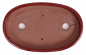 Preview: Bonsai - Schale Waldschale oval 27 x 16.5 x 3.5 cm braunrot   51086