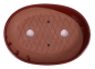 Preview: Bonsai - Schale, Waldschale, oval 24 x 18 x 4.5 cm braunrot 51089