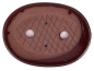 Preview: Bonsai - Schale, Waldschale, oval 24 x 18 x 4.5 cm bordeaux  51333