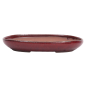 Preview: Bonsai - Schale, Waldschale, oval 31 x 22 x 5 cm bordeaux  51334