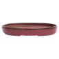 Preview: Bonsai - Schale, Waldschale, oval 31 x 21 x 4,5 cm bordeaux   51337