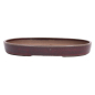 Preview: Bonsai - Schale, Waldschale, oval 34 x 24 x 4.5 cm bordeaux frostfest 51338