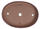 Preview: Bonsai - Schale, Waldschale, oval 34 x 24 x 4.5 cm bordeaux frostfest 51338