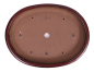 Preview: Bonsai - Schale, Waldschale, oval 55 x 42 x 8 cm bordeaux frostfest  51340
