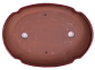 Preview: Bonsai - Schale Waldschale oval 32.5 x 23 x 5 cm bordeaux  51354