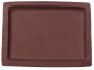 Preview: Bonsai - Untersetzer eckig 27.5 x 20.5 (innen 22.5 x 15.5) cm braun Keramik 53023