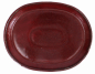 Preview: Bonsai - Untersetzer oval 30.5 x 24 (innen 25 x 18.5) cm bordeaux Keramik 54026