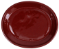 Preview: Bonsai - Untersetzer oval 20 x 16.5 (innen 15.5 x 12) cm braunrot Keramik 54036