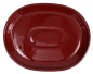 Preview: Bonsai - Untersetzer oval 30.5 x 24 (innen 25 x 18.5) cm braunrot Keramik 54044
