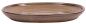 Preview: Bonsai-Untersetzer oval 15 × 12 cm - innen 11 × 8 cm hellbraun Keramik