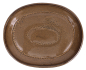 Preview: Bonsai - Untersetzer oval 25.5 x 20.5 (innen 20.5 x 15.5) cm hellbraun Keramik 54046