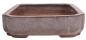 Preview: Tokoname Bonsai-Schale Yoshimura eckig 42,1×29 ×7,7cm – grau-graublau gebraucht 58003