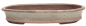 Preview: Tokoname Bonsai-Schale Yoshimura oval graugrün 35,4 × 26,4 × 6 cm – glasiert 58008