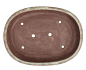 Preview: Tokoname Bonsai-Schale Yoshimura oval graugrün 35,4 × 26,4 × 6 cm – glasiert 58008