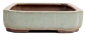 Preview: Tokoname Bonsaischale von Yoshimura - 42 x 30 x 7,7 cm - eckig - graugrün - 58010