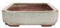 Preview: Tokoname Bonsai-Schale Yoshimura eckig grünlich glasiert 41,2 × 28,6 × 7,8 cm gebraucht 58011