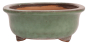 Preview: Tokoname Bonsai-Schale Syuuhou oval grün glasiert 34,5 × 27,7 × 11 cm gebraucht 58038