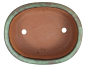 Preview: Tokoname Bonsai-Schale Syuuhou oval grün glasiert 34,5 × 27,7 × 11 cm gebraucht 58038