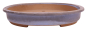 Preview: Tokoname Bonsai-Schale Mumei oval blaugrau glasiert 48 × 38 × 6,5 cm gebraucht 58054